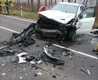 Wypadek na drodze wojewódzkiej numer 801