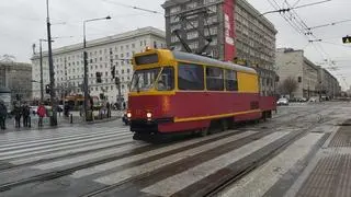 Usterka torów przy przystanku Kino Femina