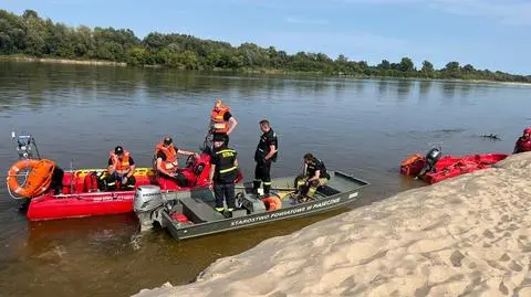 Strażacy i WOPR interweniowali nad Wisłą