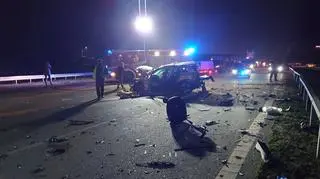 Wypadek na trasie S7 pod Piasecznem