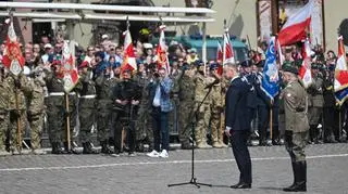 Obchody Święta Narodowego Trzeciego Maja na placu Zamkowym