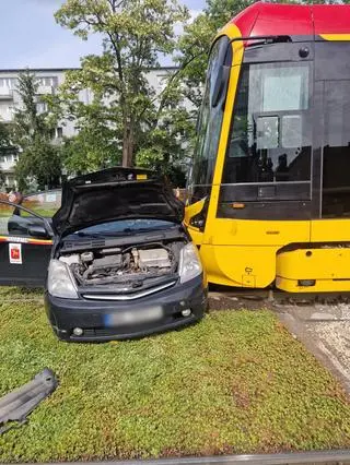 Kolizja z udziałem tramwaju