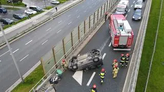 Dachowanie na Trasie Siekierkowskiej