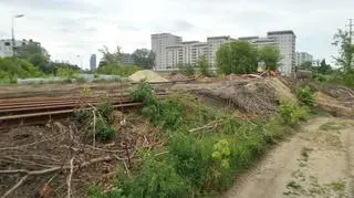 Przygotowania do rozbiórki wiaduktu nad Obozową