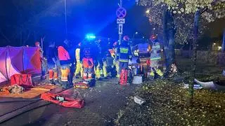 Kierowca uderzył w słup