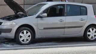 Pożar auta na S8