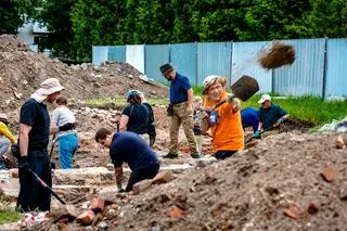 Wykopaliska prowadzone są na terenie byłego getta