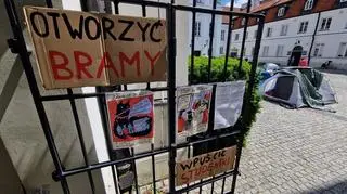 Protest na Uniwersytecie Warszawskim