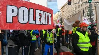 Protest rolników w centrum stolicy