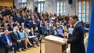 Radosław Sikorski na Uniwersytecie Warszawskim