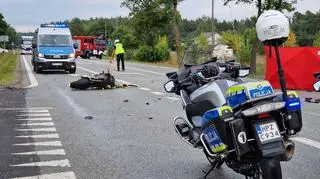 Wypadek w pobliżu miejscowości Tabor