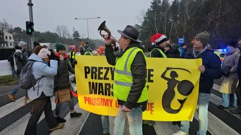 Protest w Łomiankach