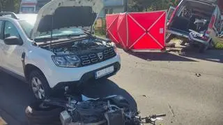 Wypadek na DK79 w miejscowości Policzna 