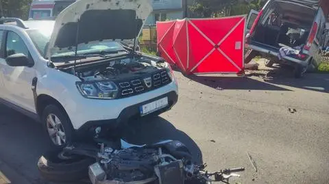 Wypadek na DK79 w miejscowości Policzna 