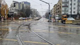 Spacerowa na skrzyżowaniu z Belwederską i Gagarina