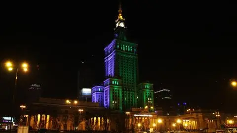 Pałac Kultury na zielono