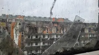 Ząbki. Budynek po pożarze