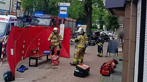 Pruszków ul. Kościuszki. Wybuch w lokalu z kurczakami