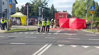 Potrącenie dziecka w Wesołej 