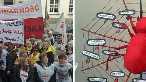 Protest i utrudnienia na Miodowej