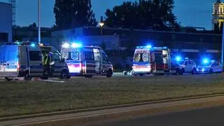 Motocyklista wypadł z drogi