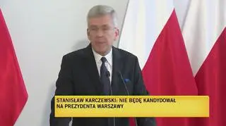 Stanisław Karczewski nie będzie kandydował na prezydenta Warszawy