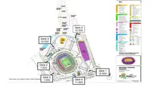 Tajemniczy plan otoczenia i samego stadionu / fot