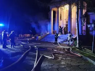 Pożar w Muzeum Ziemi Otwockiej