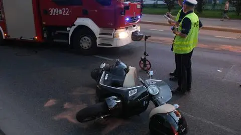 Peugeot uderzył w skuter