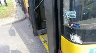 Zderzenie skody i autobusu 190