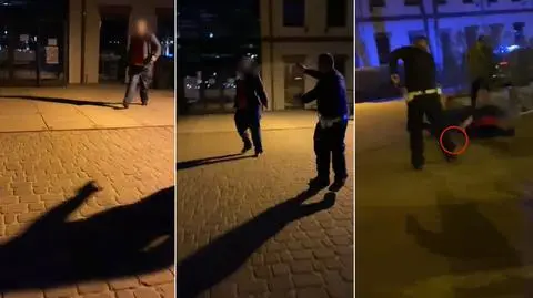 "Agresor rozbił butelkę, zrobił z niej tak zwanego tulipana". Policja oddała strzały