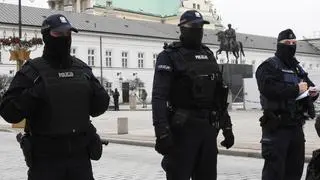 Protest na Krakowskim Przedmieściu 