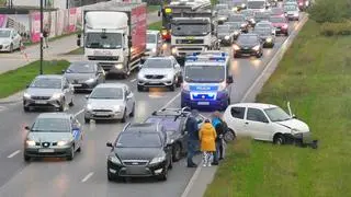 Zderzenie w alei Prymasa Tysiąclecia