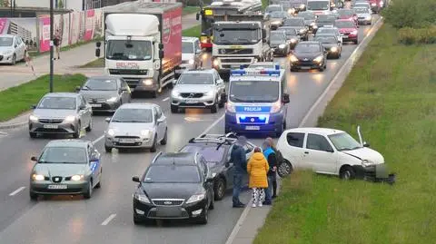 Zderzenie w alei Prymasa Tysiąclecia