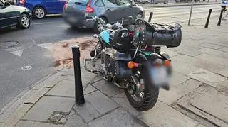 Zderzenie samochodu z motocyklem