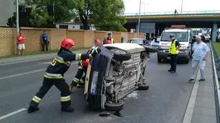 Wypadek na Wale Miedzeszyńskim