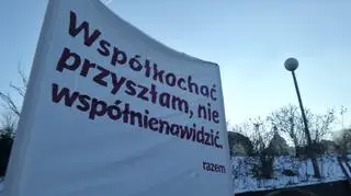 Protest antyrasistowski w centrum