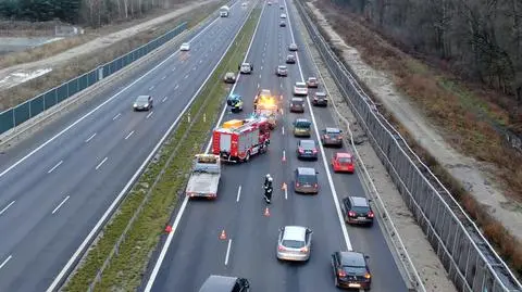 Wypadek na S8 w Kobyłce. Ogromne korki w stronę Warszawy