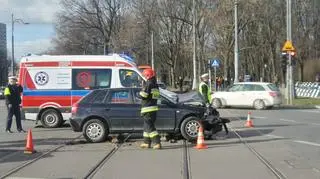 Zderzenie u zbiegu Marszałkowskiej i Królewskiej