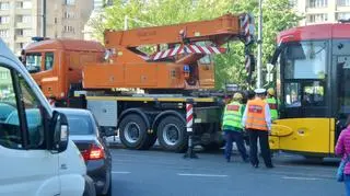 Tramwaj wypadł z toru na Marszałkowskiej