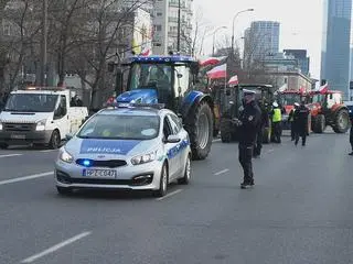 Rolnicy odjechali w asyście policji