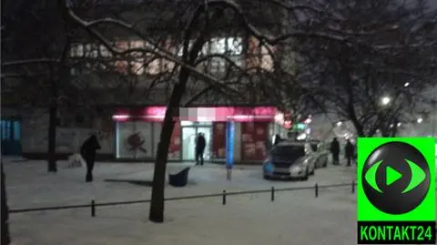 Napad na bank. Bandyta uciekł