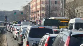 Protest rolników na placu Zawiszy