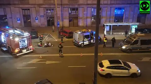 Wieczorne zderzenie w centrum. Motocyklista ukarany mandatem