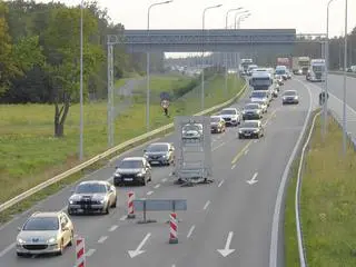 "Wąskie gardło" przy zjeździe z S2 w stronę Lublina