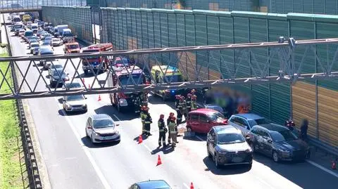 Zderzenie pięciu aut na S8