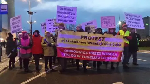 Mieszkańcy przeciw obwodnicy na nasypie. "Wesoła walczy o tunel"