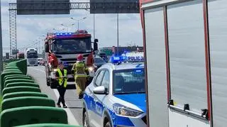 Pożar autobusu z dziećmi