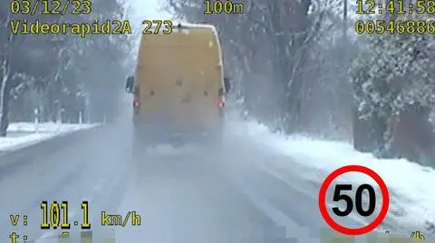 Jechał 115 km/h w terenie zabudowanym. Stracił prawo jazdy