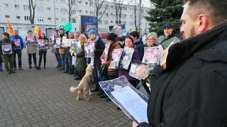 Protest stowarzyszenia "Owocowe Sady Żoliborskie"